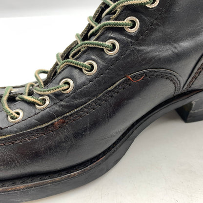 【現状渡し品】【メンズ】 UNKNOWN LACE UP BOOTS VINTAGE レースアップブーツ 靴 ロングブーツ ヴィンテージ 164-260606-ko-07-tei サイズ：8H カラー：ブラック 万代Net店