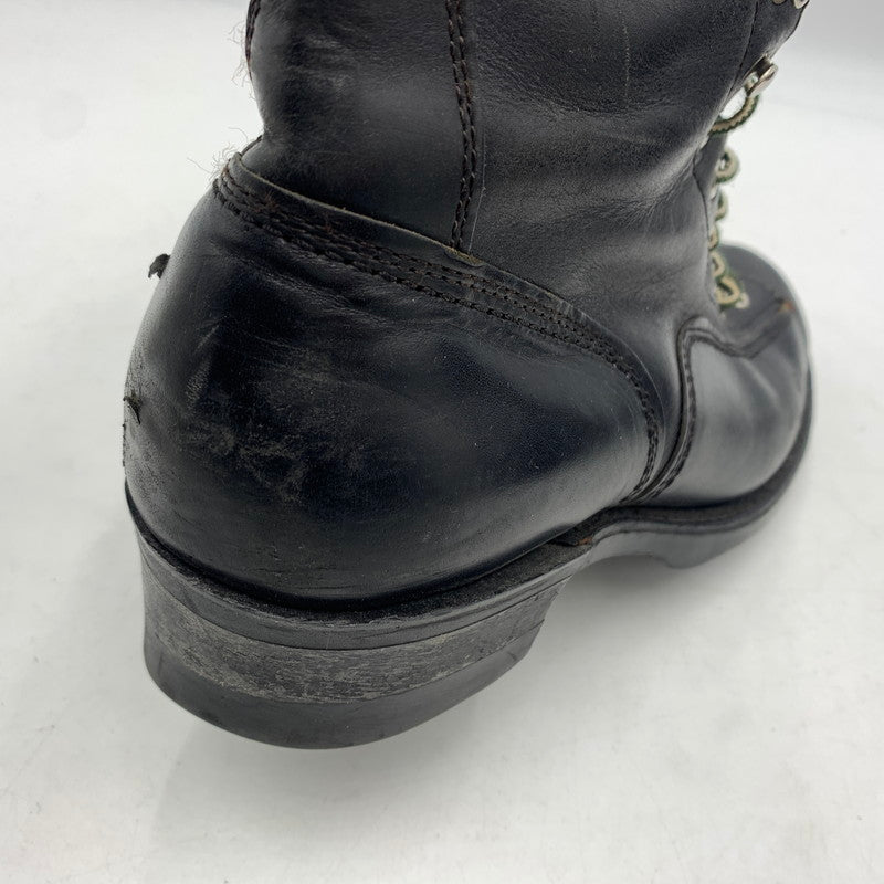 【現状渡し品】【メンズ】 UNKNOWN LACE UP BOOTS VINTAGE レースアップブーツ 靴 ロングブーツ ヴィンテージ 164-260606-ko-07-tei サイズ：8H カラー：ブラック 万代Net店