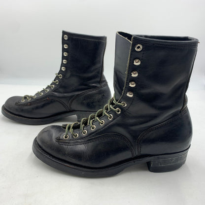 【現状渡し品】【メンズ】 UNKNOWN LACE UP BOOTS VINTAGE レースアップブーツ 靴 ロングブーツ ヴィンテージ 164-260606-ko-07-tei サイズ：8H カラー：ブラック 万代Net店