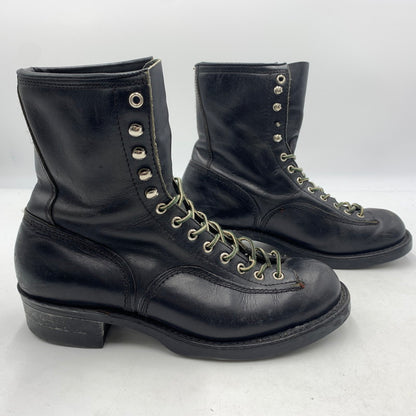 【現状渡し品】【メンズ】 UNKNOWN LACE UP BOOTS VINTAGE レースアップブーツ 靴 ロングブーツ ヴィンテージ 164-260606-ko-07-tei サイズ：8H カラー：ブラック 万代Net店