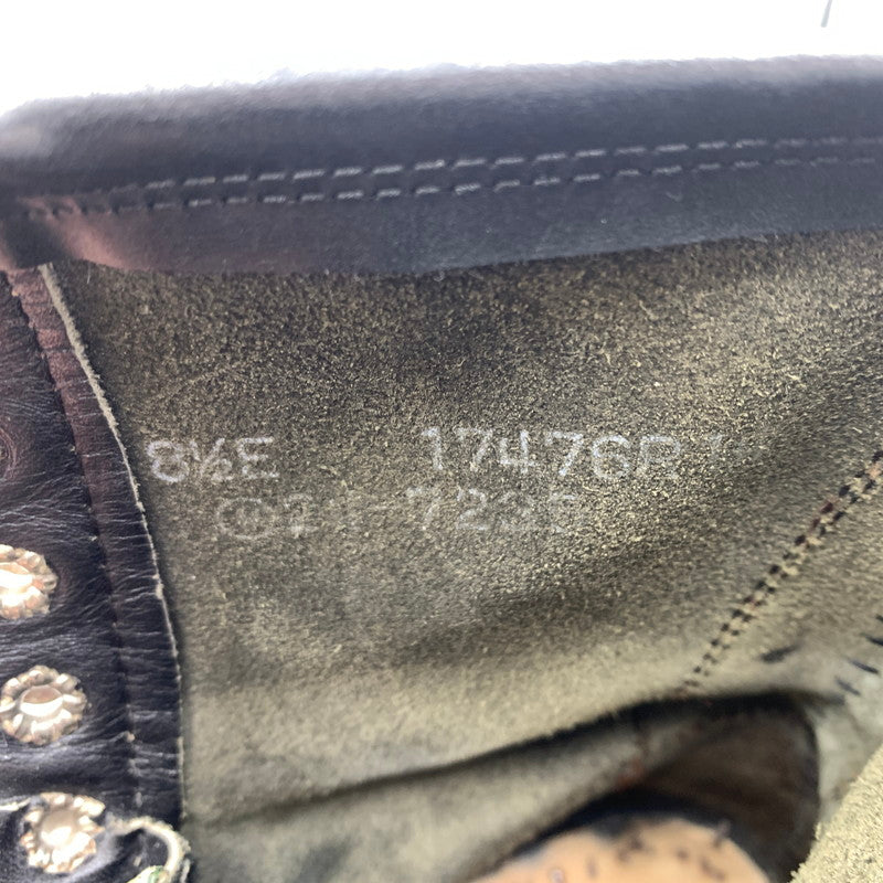 【現状渡し品】【メンズ】 UNKNOWN LACE UP BOOTS VINTAGE レースアップブーツ 靴 ロングブーツ ヴィンテージ 164-260606-ko-07-tei サイズ：8H カラー：ブラック 万代Net店