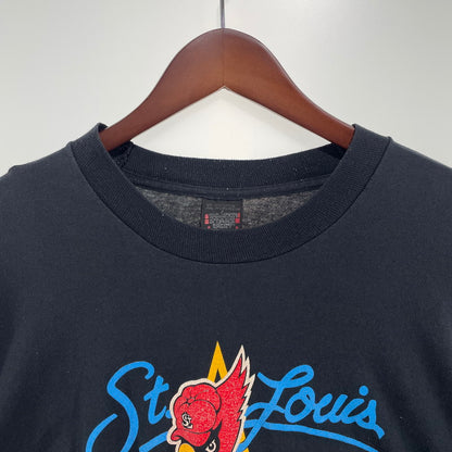 【中古品】【メンズ】 90S VINTAGE St Louis Cardinals セントルイスカージナルス SCREEN STARSタグ ヴィンテージ 145-260818-nm-67-tei サイズ：XL カラー：ブラック 万代Net店
