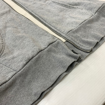 【現状渡し品】【メンズ】 Supreme シュプリーム ARC LOGO THERMAL ZIP UP SWEATSHIRT ロゴ サーマルジップアップ スウェットシャツ トップス フルジップパーカー 149-260602-ko-16-tei サイズ：L カラー：グレー 万代Net店
