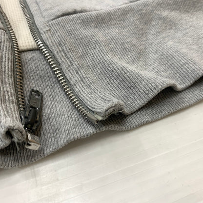【現状渡し品】【メンズ】 Supreme シュプリーム ARC LOGO THERMAL ZIP UP SWEATSHIRT ロゴ サーマルジップアップ スウェットシャツ トップス フルジップパーカー 149-260602-ko-16-tei サイズ：L カラー：グレー 万代Net店