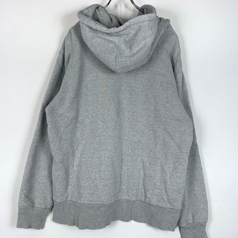 【現状渡し品】【メンズ】 Supreme シュプリーム ARC LOGO THERMAL ZIP UP SWEATSHIRT ロゴ サーマルジップアップ スウェットシャツ トップス フルジップパーカー 149-260602-ko-16-tei サイズ：L カラー：グレー 万代Net店