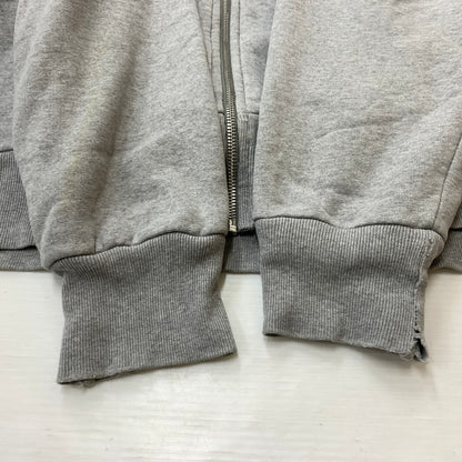 【現状渡し品】【メンズ】 Supreme シュプリーム ARC LOGO THERMAL ZIP UP SWEATSHIRT ロゴ サーマルジップアップ スウェットシャツ トップス フルジップパーカー 149-260602-ko-16-tei サイズ：L カラー：グレー 万代Net店