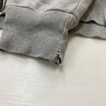 【現状渡し品】【メンズ】 Supreme シュプリーム ARC LOGO THERMAL ZIP UP SWEATSHIRT ロゴ サーマルジップアップ スウェットシャツ トップス フルジップパーカー 149-260602-ko-16-tei サイズ：L カラー：グレー 万代Net店