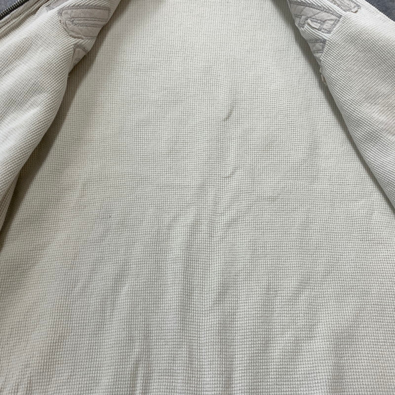【現状渡し品】【メンズ】 Supreme シュプリーム ARC LOGO THERMAL ZIP UP SWEATSHIRT ロゴ サーマルジップアップ スウェットシャツ トップス フルジップパーカー 149-260602-ko-16-tei サイズ：L カラー：グレー 万代Net店