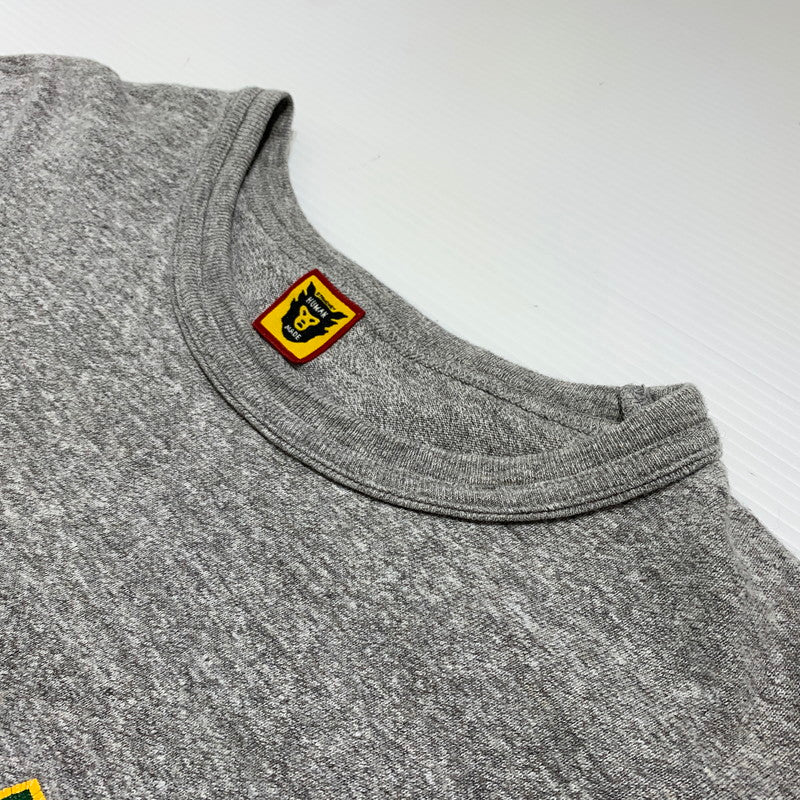 【中古品】【メンズ】 HUMAN MADE ヒューマンメイド SS T-SHIRT #2307 "GRAY" ショートスリーブ Tシャツ 半袖 トップス 142-260615-yo-02-tei サイズ：表記消え カラー：グレー 万代Net店