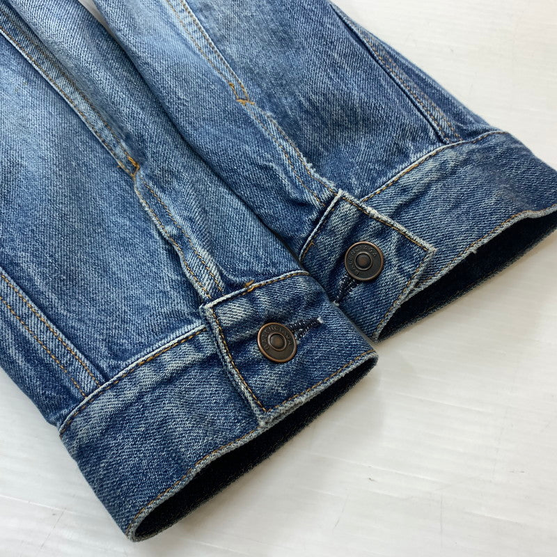 【中古品】【メンズ】 BALENCIAGA バレンシアガ 529177 TBP46 BACK LOGO DENIM JACKET バック ロゴ デニムジャケット ライトアウター Gジャン ダメージ加工 141-260602-ko-01-tei サイズ：34 カラー：インディゴ 万代Net店