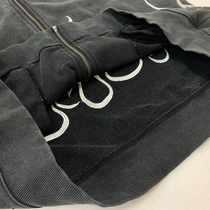 【中古品】【メンズ】 SUPPLIER サプライヤー FLAME STONE ZIP PARKA フレイム ストーン ジップアップ パーカー トップス フルジップフーディ 142-260602-ko-04-tei サイズ：L カラー：ブラック系 万代Net店