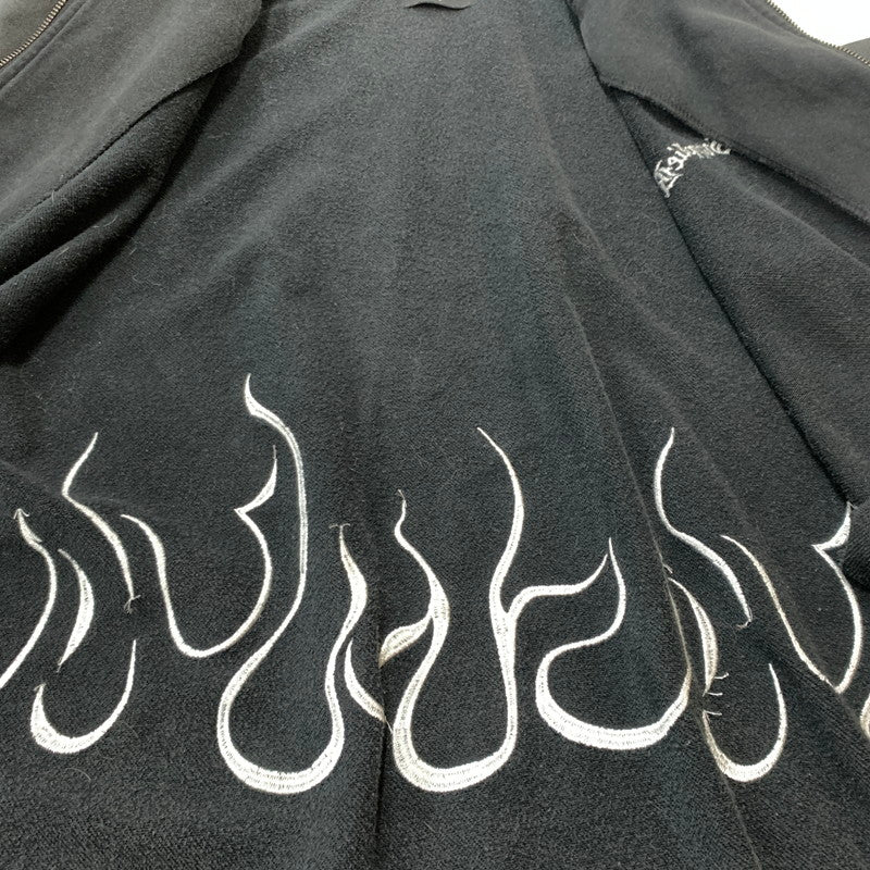 【中古品】【メンズ】 SUPPLIER サプライヤー FLAME STONE ZIP PARKA フレイム ストーン ジップアップ パーカー トップス フルジップフーディ 142-260602-ko-04-tei サイズ：L カラー：ブラック系 万代Net店