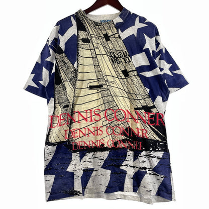 【現状渡し品】【メンズ】 ONEITA オニータ DENNIS CONER S/S TEE デニス コナー ショート スリーブ Tシャツ 半袖 トップス 145-260807-sa-11-tei サイズ：L カラー：総柄 万代Net店