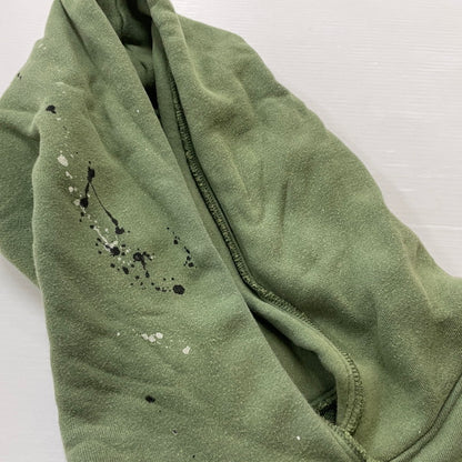 【中古品】【メンズ】 DELINQUENT BROS デリンクエントブロス TYPE 40's DAMAGE HOODIE 40年タイプ ダメージ フーディ 長袖 トップス プルオーバーパーカー 140-260606-yo-18-tei サイズ：S カラー：グリーン 万代Net店
