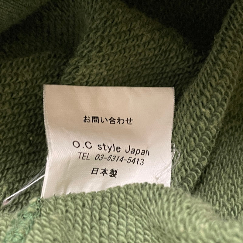 【中古品】【メンズ】 DELINQUENT BROS デリンクエントブロス TYPE 40's DAMAGE HOODIE 40年タイプ ダメージ フーディ 長袖 トップス プルオーバーパーカー 140-260606-yo-18-tei サイズ：S カラー：グリーン 万代Net店