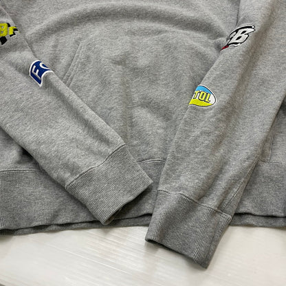 【中古品】【メンズ】 F.C.R.B. エフシーアールビー PATCH LOGO HOODIE FCRB-190058 パッチ ロゴ フーディ 長袖 トップス プルオーバーパーカー 142-260606-yo-19-tei サイズ：S カラー：グレー 万代Net店