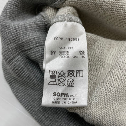 【中古品】【メンズ】 F.C.R.B. エフシーアールビー PATCH LOGO HOODIE FCRB-190058 パッチ ロゴ フーディ 長袖 トップス プルオーバーパーカー 142-260606-yo-19-tei サイズ：S カラー：グレー 万代Net店