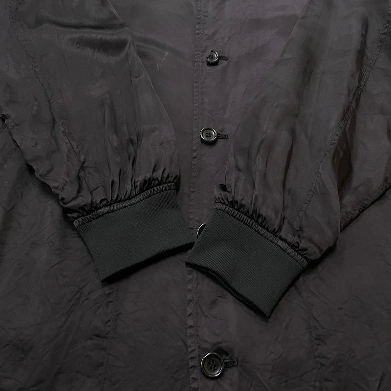 【中古品】【メンズ】 COMME DES GARCONS コムデギャルソン CUPRA STAFF COAT LS-C001 AD2017 キュプラ スタッフ コート ライトアウター ロングコート 140-260606-yo-21-tei サイズ：M カラー：ブラック 万代Net店