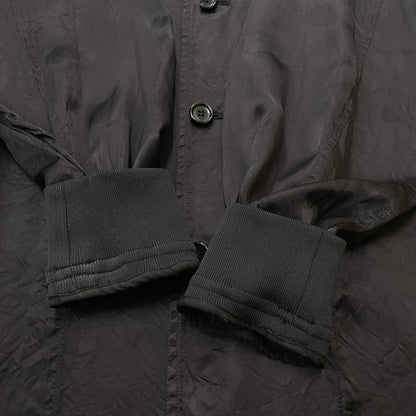 【中古品】【メンズ】 COMME DES GARCONS コムデギャルソン CUPRA STAFF COAT LS-C001 AD2017 キュプラ スタッフ コート ライトアウター ロングコート 140-260606-yo-21-tei サイズ：M カラー：ブラック 万代Net店