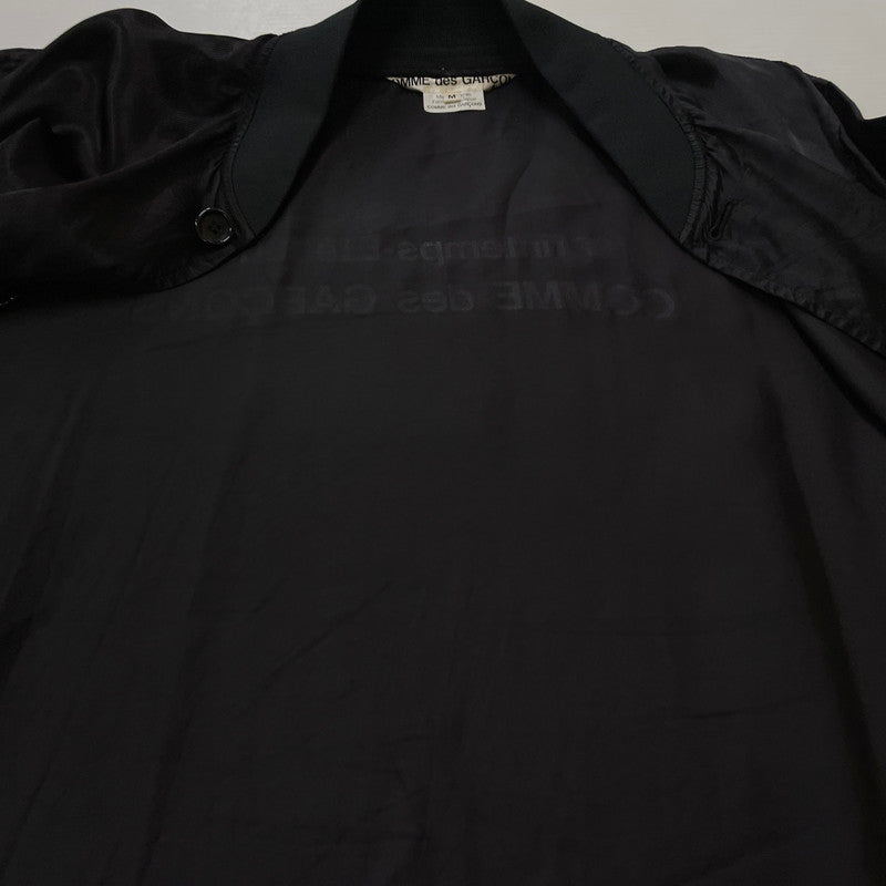 【中古品】【メンズ】 COMME DES GARCONS コムデギャルソン CUPRA STAFF COAT LS-C001 AD2017 キュプラ スタッフ コート ライトアウター ロングコート 140-260606-yo-21-tei サイズ：M カラー：ブラック 万代Net店