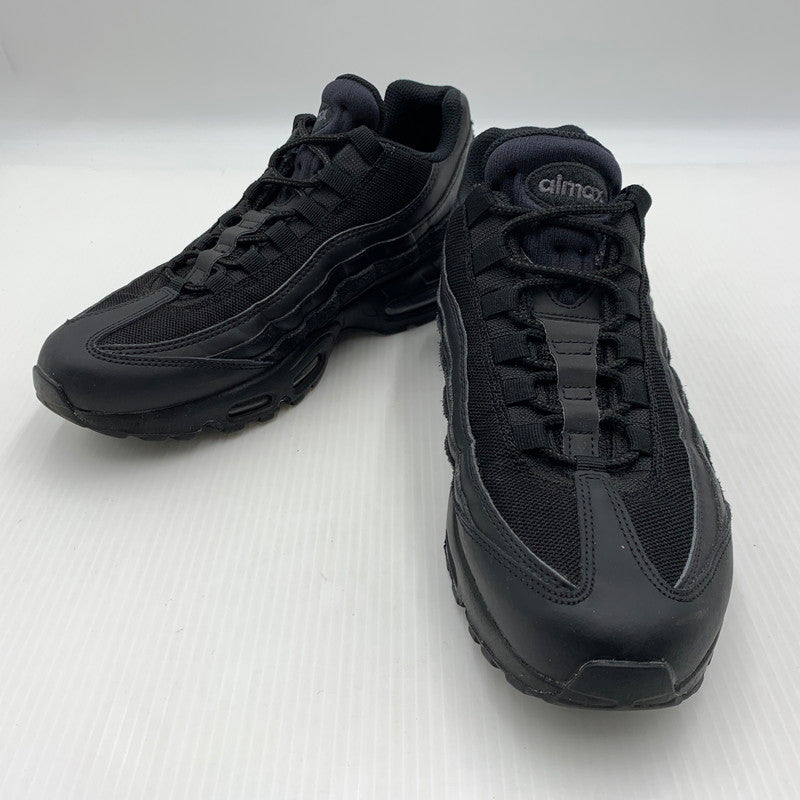 【中古品】【メンズ】 NIKE ナイキ AIR MAX 95 ESSENTIAL BLACK DARK GREY BLACK CI3705-001 エアマックス95 エッセンシャル スニーカー 靴 シューズ 160-260917-ko-14-teih サイズ：27.5cm カラー：ブラック 万代Net店
