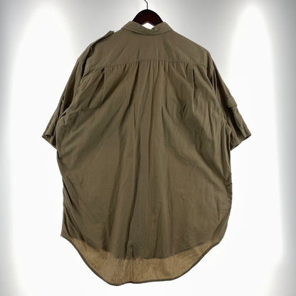 【中古品】【メンズ】 BANANA PUBLIC バナナ パブリック EPAULET WORK S/S SHIRT エポーレット ワーク ショートスリーブ シャツ 半袖 トップス 147-260723-sa-07-tei サイズ：M カラー：ブラウン 万代Net店