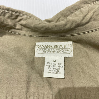 【中古品】【メンズ】 BANANA PUBLIC バナナ パブリック EPAULET WORK S/S SHIRT エポーレット ワーク ショートスリーブ シャツ 半袖 トップス 147-260723-sa-07-tei サイズ：M カラー：ブラウン 万代Net店