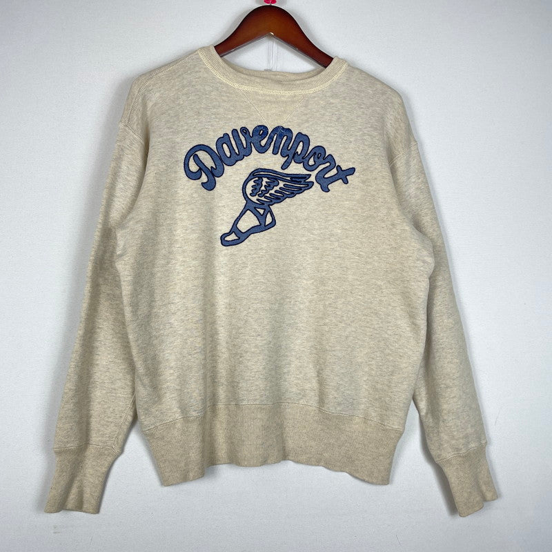 【中古品】【メンズ】 WAREHOUSE ウエアハウス DAVENPORT SWEAT ダベンポート スウェット 長袖 トップス 145-260606-yo-12-tei サイズ：42 カラー：ベージュ 万代Net店