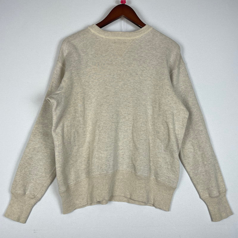 【中古品】【メンズ】 WAREHOUSE ウエアハウス DAVENPORT SWEAT ダベンポート スウェット 長袖 トップス 145-260606-yo-12-tei サイズ：42 カラー：ベージュ 万代Net店