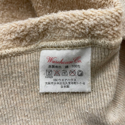 【中古品】【メンズ】 WAREHOUSE ウエアハウス DAVENPORT SWEAT ダベンポート スウェット 長袖 トップス 145-260606-yo-12-tei サイズ：42 カラー：ベージュ 万代Net店