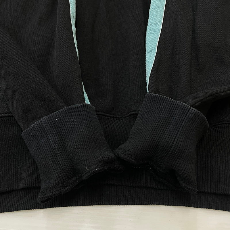 【中古品】【メンズ】 ACNE STUDIOS アクネステュディオス SLEEVE TAPE HOODIE FN-MN-SWEA000023 スリーブ テープ フーディ 長袖 トップス プルオーバーパーカー 140-260606-yo-17-tei サイズ：S カラー：ブラック/ブルー 万代Net店