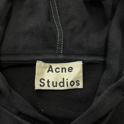 【中古品】【メンズ】 ACNE STUDIOS アクネステュディオス SLEEVE TAPE HOODIE FN-MN-SWEA000023 スリーブ テープ フーディ 長袖 トップス プルオーバーパーカー 140-260606-yo-17-tei サイズ：S カラー：ブラック/ブルー 万代Net店