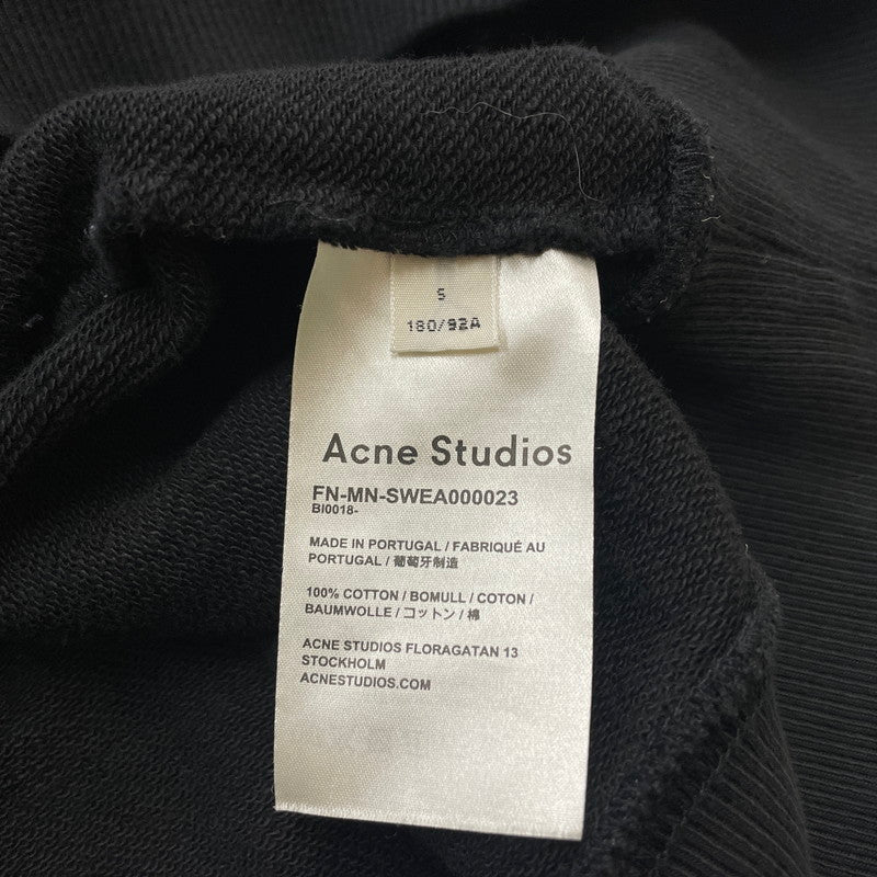 【中古品】【メンズ】 ACNE STUDIOS アクネステュディオス SLEEVE TAPE HOODIE FN-MN-SWEA000023 スリーブ テープ フーディ 長袖 トップス プルオーバーパーカー 140-260606-yo-17-tei サイズ：S カラー：ブラック/ブルー 万代Net店