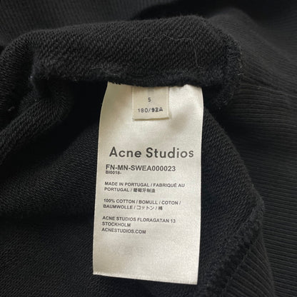 【中古品】【メンズ】 ACNE STUDIOS アクネステュディオス SLEEVE TAPE HOODIE FN-MN-SWEA000023 スリーブ テープ フーディ 長袖 トップス プルオーバーパーカー 140-260606-yo-17-tei サイズ：S カラー：ブラック/ブルー 万代Net店