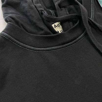 【中古品】【メンズ】 ACNE STUDIOS アクネステュディオス SLEEVE TAPE HOODIE FN-MN-SWEA000023 スリーブ テープ フーディ 長袖 トップス プルオーバーパーカー 140-260606-yo-17-tei サイズ：S カラー：ブラック/ブルー 万代Net店