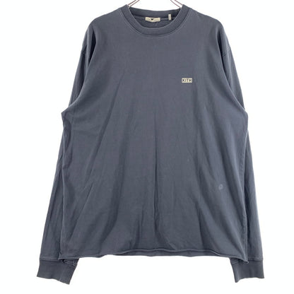 【中古品】【メンズ】 KITH キス L/S LAX TEE 21-070-060-0003-1-0 ロングスリーブ ラックス Tシャツ 長袖 142-260615-yo-08-tei サイズ：L カラー：ネイビー 万代Net店