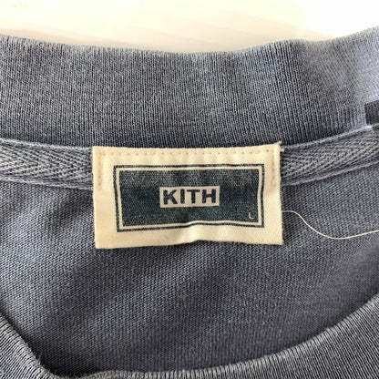 【中古品】【メンズ】 KITH キス L/S LAX TEE 21-070-060-0003-1-0 ロングスリーブ ラックス Tシャツ 長袖 142-260615-yo-08-tei サイズ：L カラー：ネイビー 万代Net店