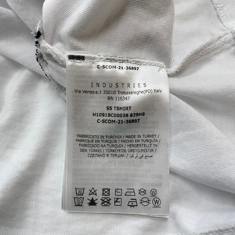 【中古品】【メンズ】 MONCLER モンクレール LOGO SS TEE H10918C00038 829H8 ロゴ ショートスリーブ Tシャツ 半袖 トップス 141-260606-yo-07-tei サイズ：L カラー：ホワイト 万代Net店
