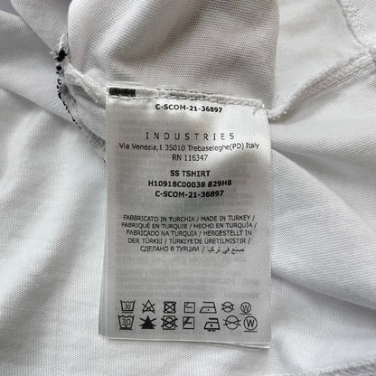 【中古品】【メンズ】 MONCLER モンクレール LOGO SS TEE H10918C00038 829H8 ロゴ ショートスリーブ Tシャツ 半袖 トップス 141-260606-yo-07-tei サイズ：L カラー：ホワイト 万代Net店
