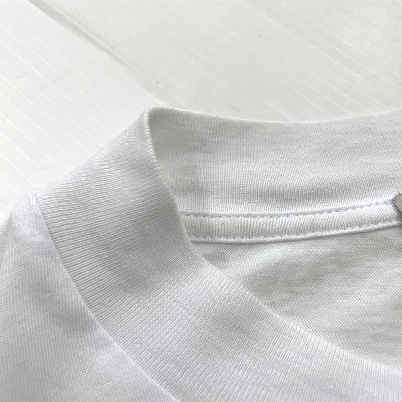 【中古品】【メンズ】 MONCLER モンクレール LOGO SS TEE H10918C00038 829H8 ロゴ ショートスリーブ Tシャツ 半袖 トップス 141-260606-yo-07-tei サイズ：L カラー：ホワイト 万代Net店