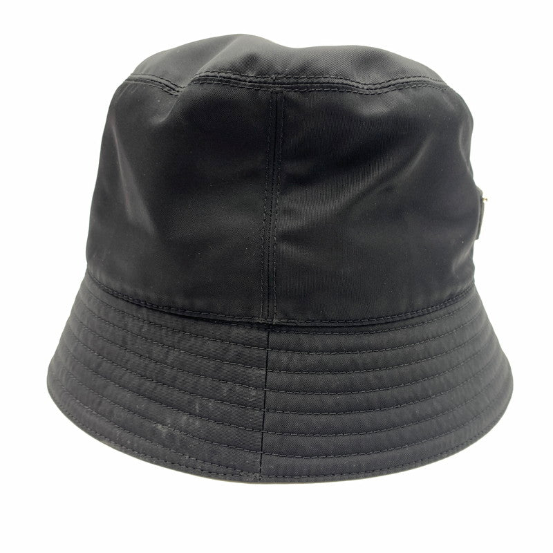 【中古品】【メンズ】 PRADA プラダ RE-NYLON BUCKET HAT P101 2021 29091 ナイロン トライアングルタグ バケットハット 帽子 185-260606-ko-09-tei サイズ：L カラー：ブラック 万代Net店