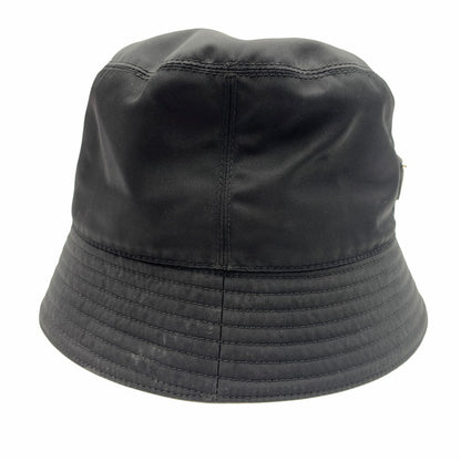 【中古品】【メンズ】 PRADA プラダ RE-NYLON BUCKET HAT P101 2021 29091 ナイロン トライアングルタグ バケットハット 帽子 185-260606-ko-09-tei サイズ：L カラー：ブラック 万代Net店