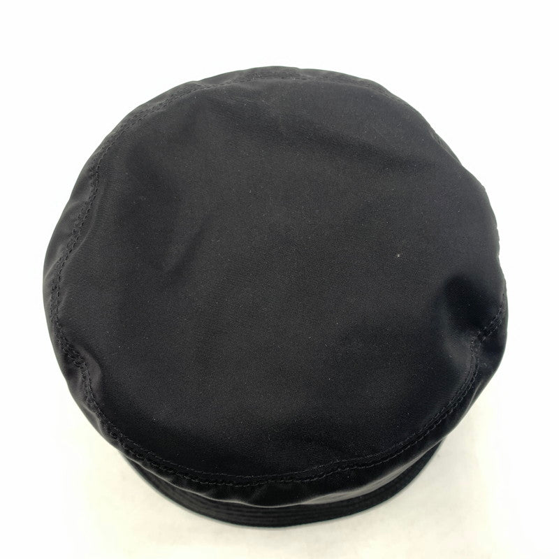 【中古品】【メンズ】 PRADA プラダ RE-NYLON BUCKET HAT P101 2021 29091 ナイロン トライアングルタグ バケットハット 帽子 185-260606-ko-09-tei サイズ：L カラー：ブラック 万代Net店