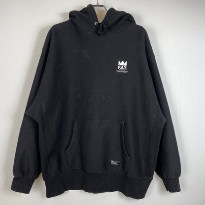 【中古品】【メンズ】 FAT エフエーティー MILL HOODIE F32320-SW04 ミル フーディー トップス プルオーバーパーカー 142-260711-ss-06-tei サイズ：FAT カラー：ブラック 万代Net店