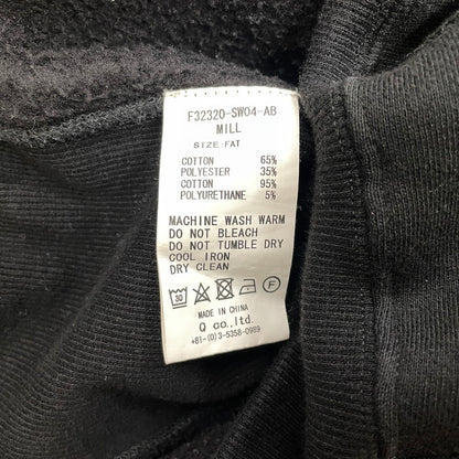 【中古品】【メンズ】 FAT エフエーティー MILL HOODIE F32320-SW04 ミル フーディー トップス プルオーバーパーカー 142-260711-ss-06-tei サイズ：FAT カラー：ブラック 万代Net店