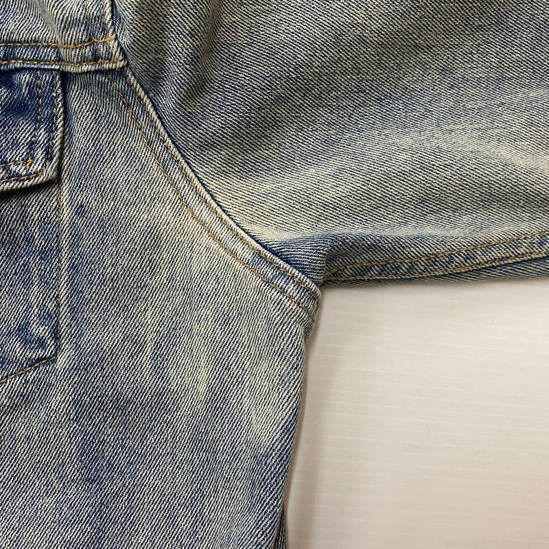 【中古品】【メンズ】 424 フォートゥーフォー 2015 DISTRESSED DENIM JACKET ダメージ デニムジャケット アウター Gジャン 142-260608-ss-05-tei サイズ：M カラー：インディゴ 万代Net店