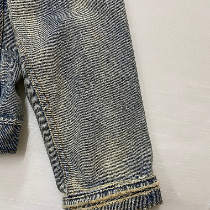 【中古品】【メンズ】 424 フォートゥーフォー 2015 DISTRESSED DENIM JACKET ダメージ デニムジャケット アウター Gジャン 142-260608-ss-05-tei サイズ：M カラー：インディゴ 万代Net店