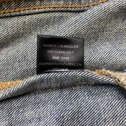 【中古品】【メンズ】 424 フォートゥーフォー 2015 DISTRESSED DENIM JACKET ダメージ デニムジャケット アウター Gジャン 142-260608-ss-05-tei サイズ：M カラー：インディゴ 万代Net店