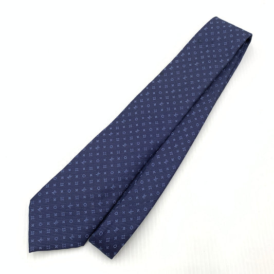 【中古品】【メンズ】 LOUIS VUITTON ルイ・ヴィトン M70953 25年製 モノグラム クラシック ネクタイ アクセサリー 179-260724-ko-12-tei カラー：ブルー系 万代Net店