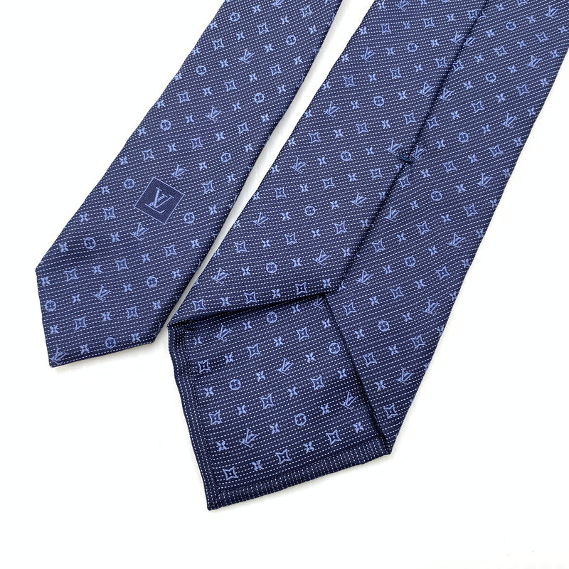 【中古品】【メンズ】 LOUIS VUITTON ルイ・ヴィトン M70953 25年製 モノグラム クラシック ネクタイ アクセサリー 179-260724-ko-12-tei カラー：ブルー系 万代Net店